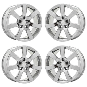 17" Cadillac ATS Sedan PVD Chrome wheels rims Factory OEM set 2013-2018 4701