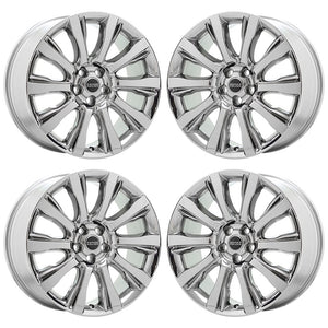 21" Range Rover Bright Chrome wheels rims Factory OEM set 72246 EXCHANGE