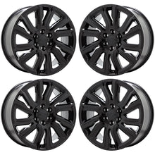 Load image into Gallery viewer, 22&quot; Chevrolet Silverado Tahoe Black Wheels Replica set 5901R
