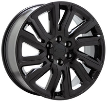 Load image into Gallery viewer, 22&quot; Chevrolet Silverado Tahoe Black Wheels Replica set 5901R
