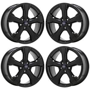 18" Ford Escape Black wheels rims Factory OEM set 10109