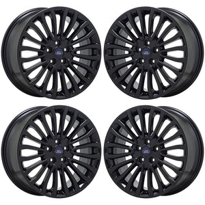 18" Ford Fusion Lincoln MKZ black wheels rims Factory OEM set 4 10121