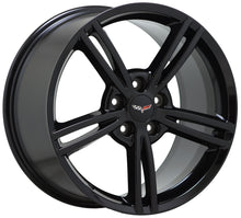 Load image into Gallery viewer, 18x8.5&quot; 19x10&quot; Corvette C6 Black wheels rims Factory OEM GM 5340 5343 EXCHANGE
