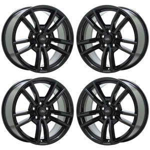 18" Ford Mustang Black wheels rims Factory OEM set 10030 EXCHANGE