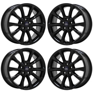 17" Ford Fusion black wheels rims Factory OEM set 4 10119 EXCHANGE