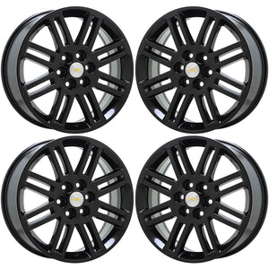 20" Chevrolet Traverse GMC Acadia Black wheels rims OEM set 7063 EXCHANGE