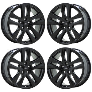 18" Ford Explorer Black wheels rims Factory OEM set 10182 EXCHANGE