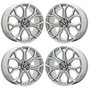 21x9.5 BMW X5 X7 PVD Bright Chrome wheels rims Factory OEM set 86533 EXCHANGE