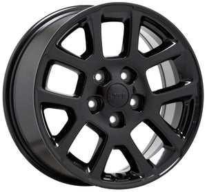 18" Jeep Gladiator Wrangler Black wheels rims Factory OEM set5 9241 EXCHANGE