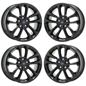 17" Ford Escape Black Wheels Rims Factory OEM Set 2013-2022 - 10256