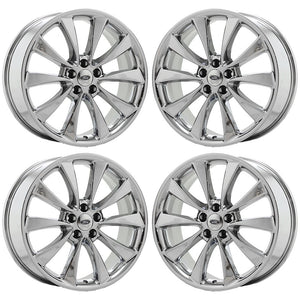 20" Lincoln MKS MKT PVD Chrome wheels rims Factory OEM set 3824 EXCHANGE