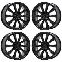 Load image into Gallery viewer, 20&quot; Lincoln MKS MKT Gloss Black wheels rims Factory OEM set 3824 EXCHANGE
