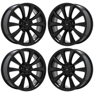 20" Lincoln MKS MKT Gloss Black wheels rims Factory OEM set 3824 EXCHANGE