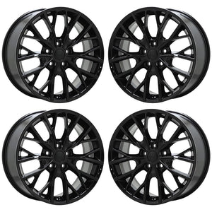 20" Jeep Grand Cherokee Gloss Black wheels rims Factory OEM set 9288 EXCHANGE