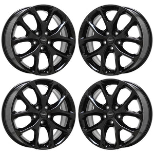 20" Chrysler Pacifica Gloss Black wheels rims Factory OEM set 2030 95054