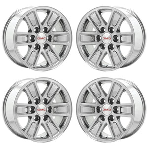 17" GMC Sierra 1500 PVD Chrome wheels rims Factory OEM set 5654