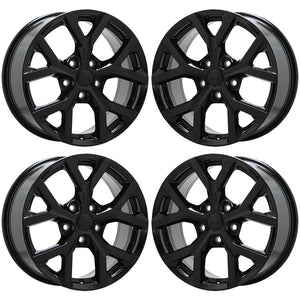 18" Jeep Grand Cherokee Black wheels rims Factory OEM set 9285 EXCHANGE