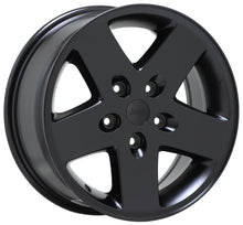 Load image into Gallery viewer, 17&quot; Jeep Wrangler Satin Black wheels rims Factory OEM set 9074
