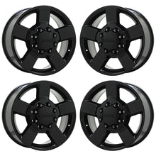 Load image into Gallery viewer, 20&quot; Chevrolet Silverado 2500 3500 Black wheels rims Factory OEM set 5771
