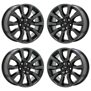 18" Land Range Rover Evoque PVD Black Chrome wheels rim OEM set 72256 EXCHANGE