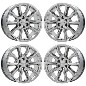 22" Escalade Silverado SIerra PVD Chrome wheels rims OEM CK162 set 5696 EXCHANGE