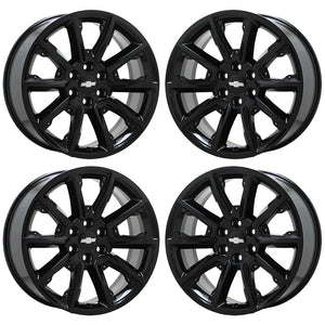 22" Escalade Silverado SIerra Black wheels rims OEM CK162 set 5696