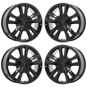 22" Sierra Yukon 1500 Escalade Black wheels rims set 5821 EXCHANGE