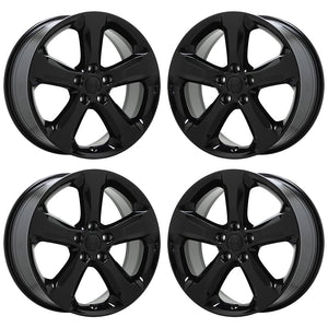 20" Jeep Grand Cherokee Black wheels rims Factory OEM set 9287