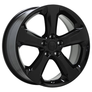 20" Jeep Grand Cherokee Gloss Black wheels rims Factory OEM set 9287