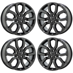 20" Land Range Rover Evoque PVD Black Chrome Wheels Rims Factory 72235 EXCHANGE