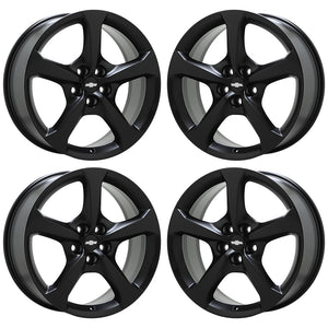 20" Chevrolet Camaro Satin Black Wheels Rims Factory OEM Set 5578 5583