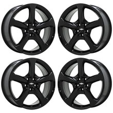 Load image into Gallery viewer, 20x8 20x9 Chevrolet Camaro Gloss Black Wheels Rims Factory OEM Set 5578 5583
