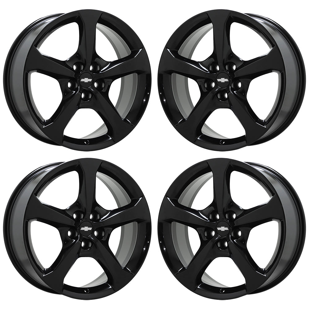 20x8 20x9 Chevrolet Camaro Gloss Black Wheels Rims Factory OEM Set 5578 5583