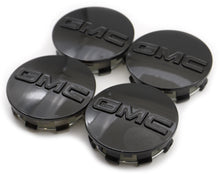 Load image into Gallery viewer, 3 1/4&quot; GMC Sierra 1500, Yukon Black Center Cap #23357064 set
