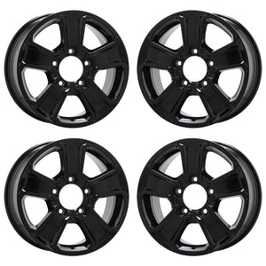 18" Toyota Sequoia Tundra Black wheels rims OEM set 4 75156