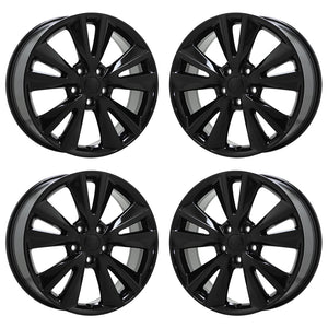 20" Dodge Durango Black wheels rims Factory OEM set 2393 EXCHANGE