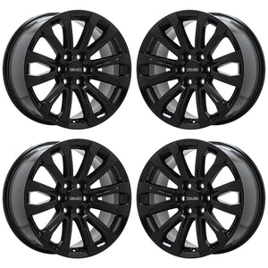 18" GMC Canyon Gloss Black wheels rims Factory OEM set 14023 EXCHANGE