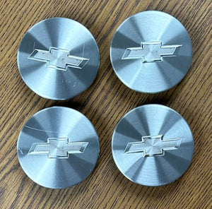 2 5/8" Chevrolet Camaro Brushed Center Cap #23115613 set