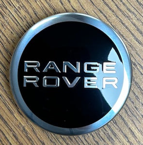 2 3/8" Range Rover Evoque, Sport Black Center Cap #LR027409 set