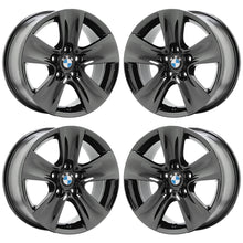 Load image into Gallery viewer, 17&quot; BMW 528 535 540 640 650 Black Chrome wheels rims Factory OEM set 4 71402
