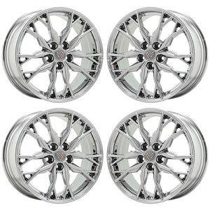 EXCHANGE 19" 20" Corvette C8 PVD Chrome wheels rims Factory OEM set 8057 8058