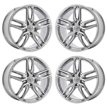 Load image into Gallery viewer, 19x8.5&quot; 20x10&quot; Corvette PVD Chrome wheels rims Factory OEM GM set 5635 5641
