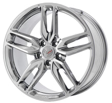 Load image into Gallery viewer, 19x8.5&quot; 20x10&quot; Corvette PVD Chrome wheels rims Factory OEM GM set 5635 5641
