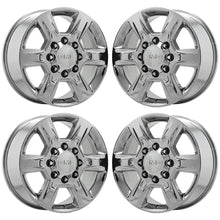 Load image into Gallery viewer, 20&quot; GMC Sierra 2500 3500 SRW PVD Chrome wheels rims Factory OEM set 5803
