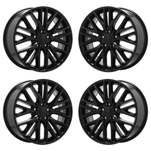 20" Jeep Grand Cherokee Black wheels rims Factory OEM set 9170