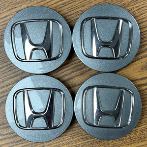 2 3/4" Honda Accord, Civic, CR-V, CR-Z, HR-V Charcoal Center Cap 44732T2AA41 set