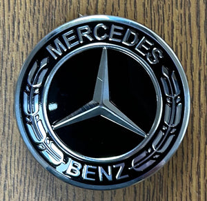 2 7/8" Mercedes-Benz Black Center Cap #A1714000025 single