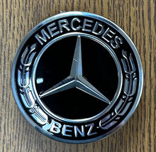 Load image into Gallery viewer, 2 7/8&quot; Mercedes-Benz Black Center Cap #A1714000025 single
