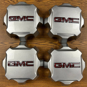 7" GMC Sierra 2500, 3500 OEM Silver Cap #84627948 set