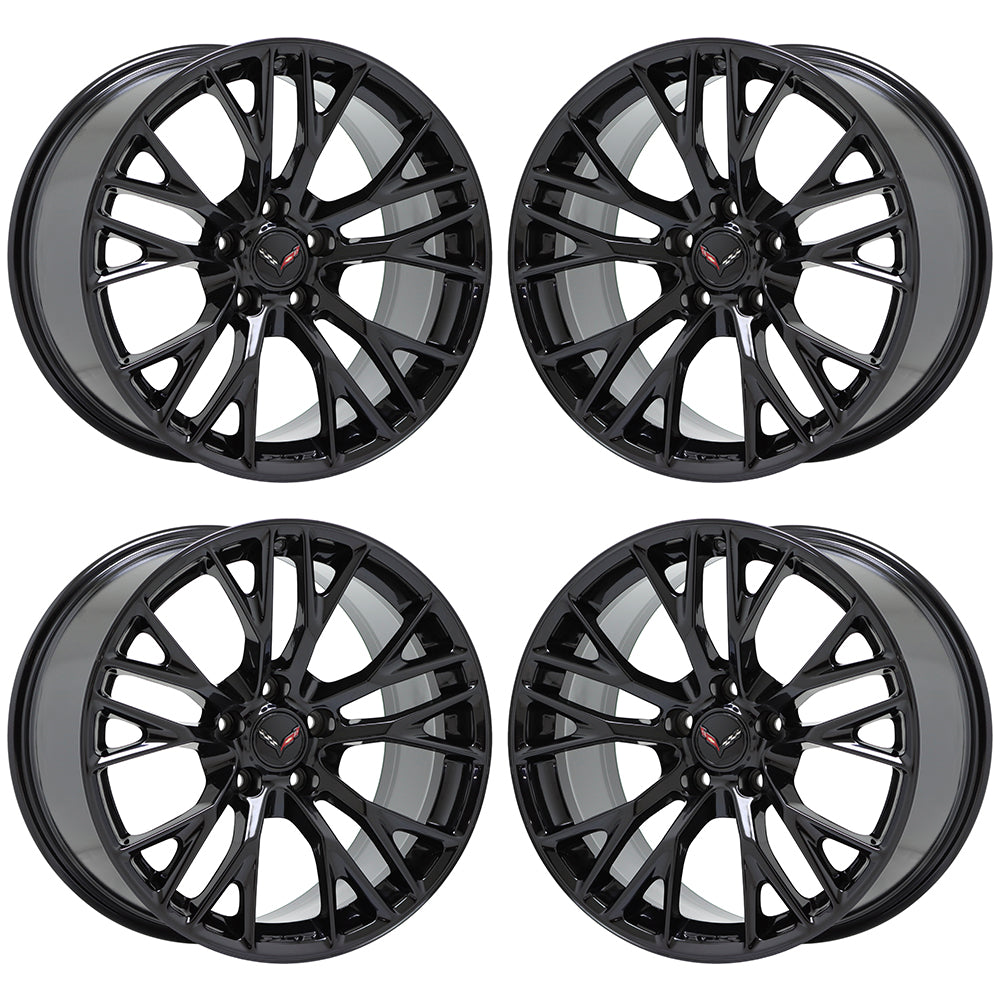 Corvette Z06 C7 Black wheels rims Factory OEM set 5734 5740 EXCHANGE